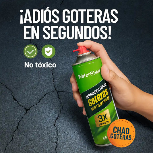 WaterShield® – Aerosol Tapa Goteras Instantáneo (750 ml)