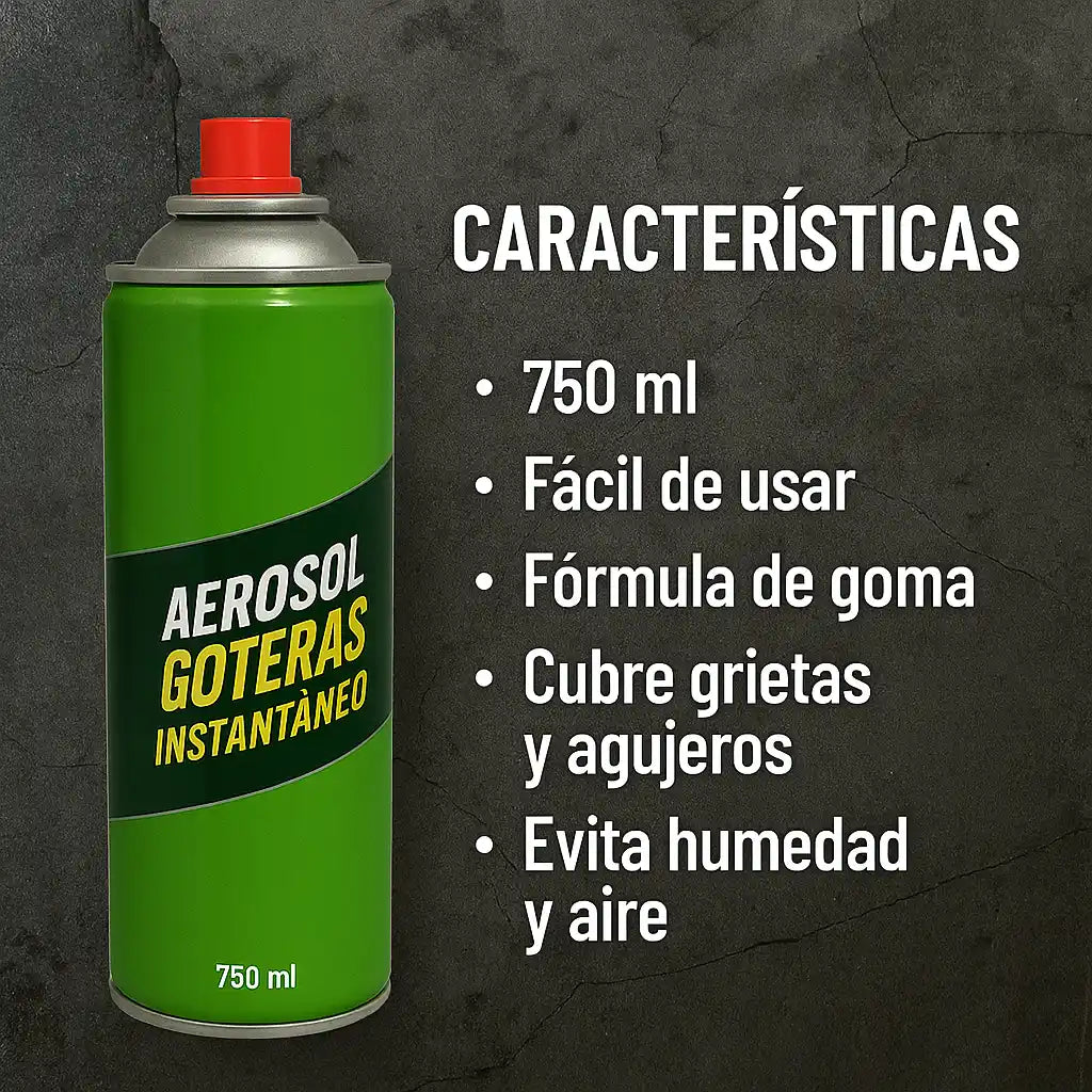 WaterShield® – Aerosol Tapa Goteras Instantáneo (750 ml)
