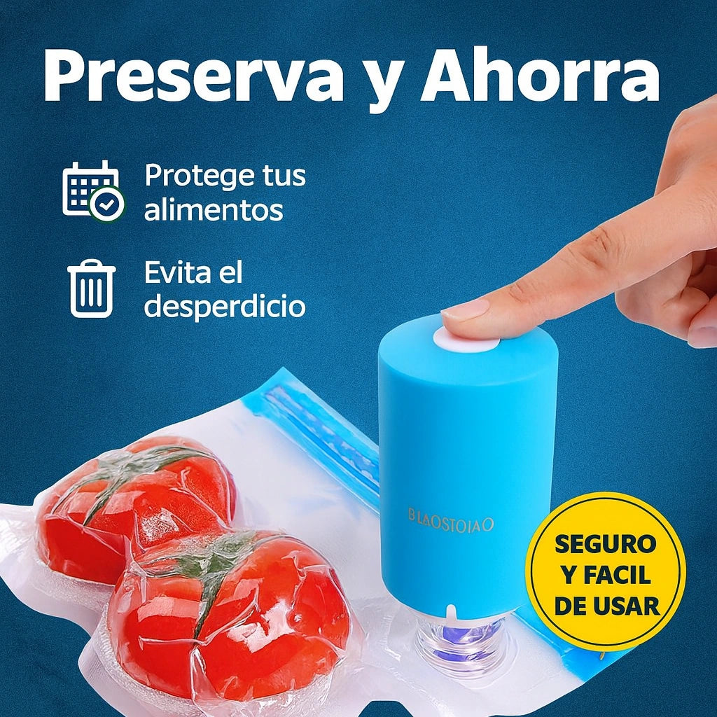 Siolite® – Sellador al Vacío Mini | Conserva tus alimentos 5 veces más frescos