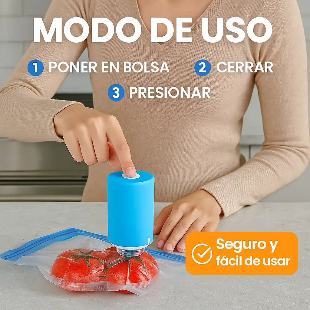 Siolite® – Sellador al Vacío Mini | Conserva tus alimentos 5 veces más frescos