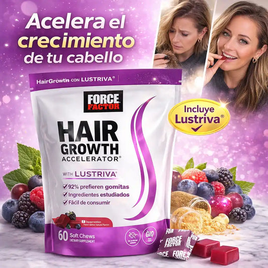 HairGrowth Boost – Gomitas Aceleradoras del Crecimiento Capilar con Lustriva