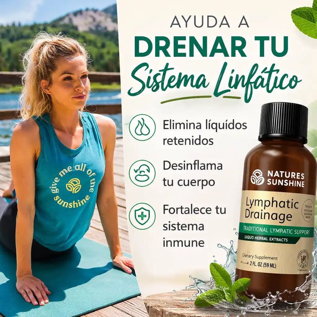 LymphDrop™ | Gotas de Drenaje Linfático | Desinflama y elimina líquidos retenidos