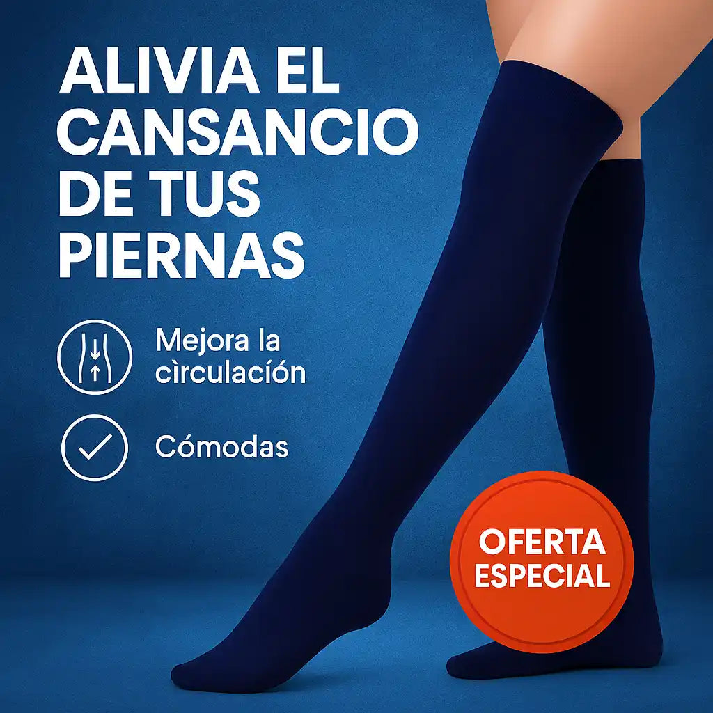 ComfortLegs® – Medias de Compresión 15-20 mmHg | Alivio y Energía para tus Piernas