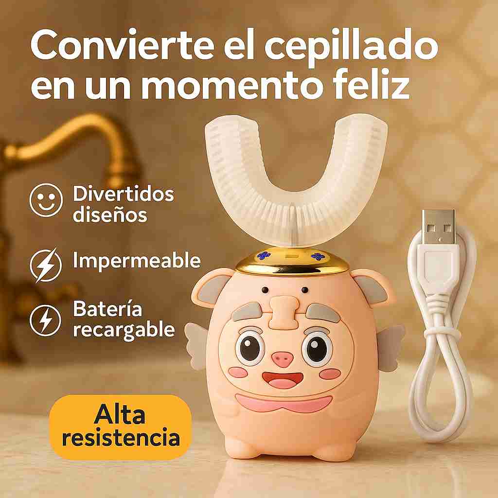 UBrush® – Cepillo Dientes Infantil Electrico | Limpieza fácil y divertida para tu pequeño