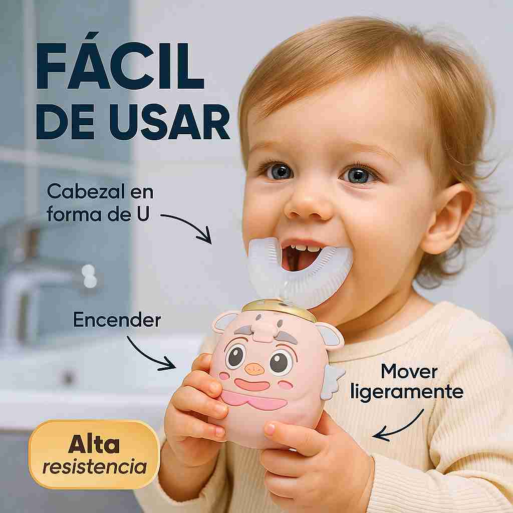 UBrush® – Cepillo Dientes Infantil Electrico | Limpieza fácil y divertida para tu pequeño