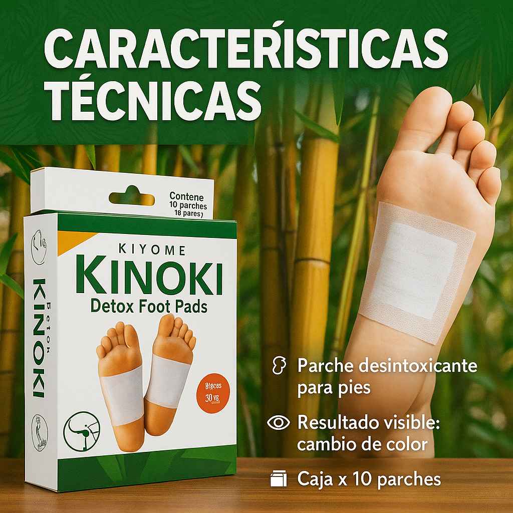 Kinoki® Detox Parches Desintoxicantes
