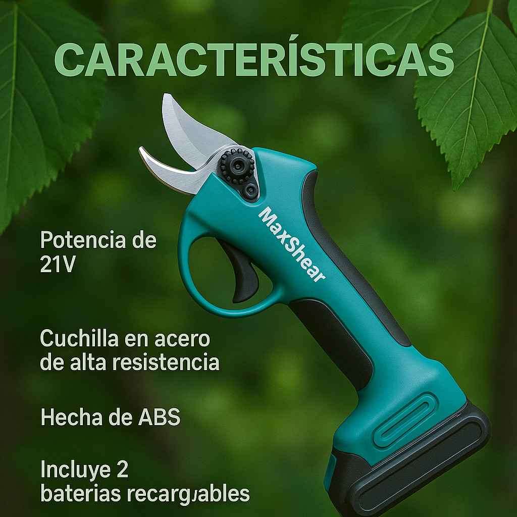 MX5 Pro ® Tijera Eléctrica de Podar Recargable