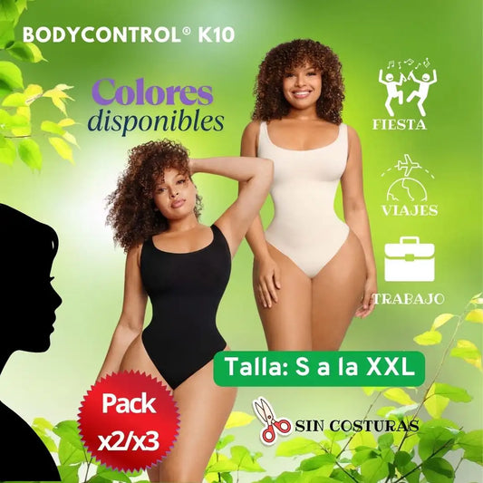 BodyControl® K10 – Body Moldeador de Abdomen Moldea tu figura con elegancia y comodidad