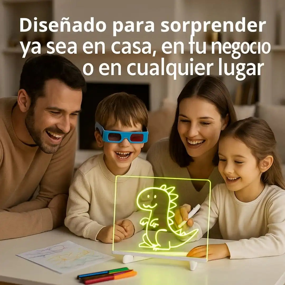 Magic Lumi Color® - Tablero 3D Multifuncional: Organiza, comunica y crea con estilo.