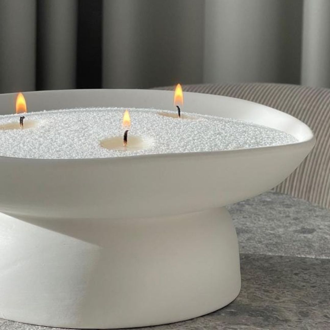 Candle Sand® | Arena de Lujo para Vela  — Crea ambientes cálidos, elegantes y seguros sin derretir cera