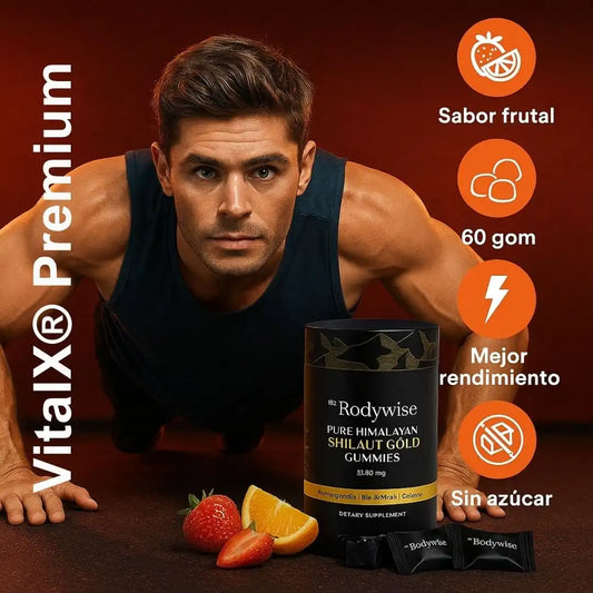 VitalX® Premium – Gomitas de Shilajit + Ashwagandha Energía natural en cada mordisco
