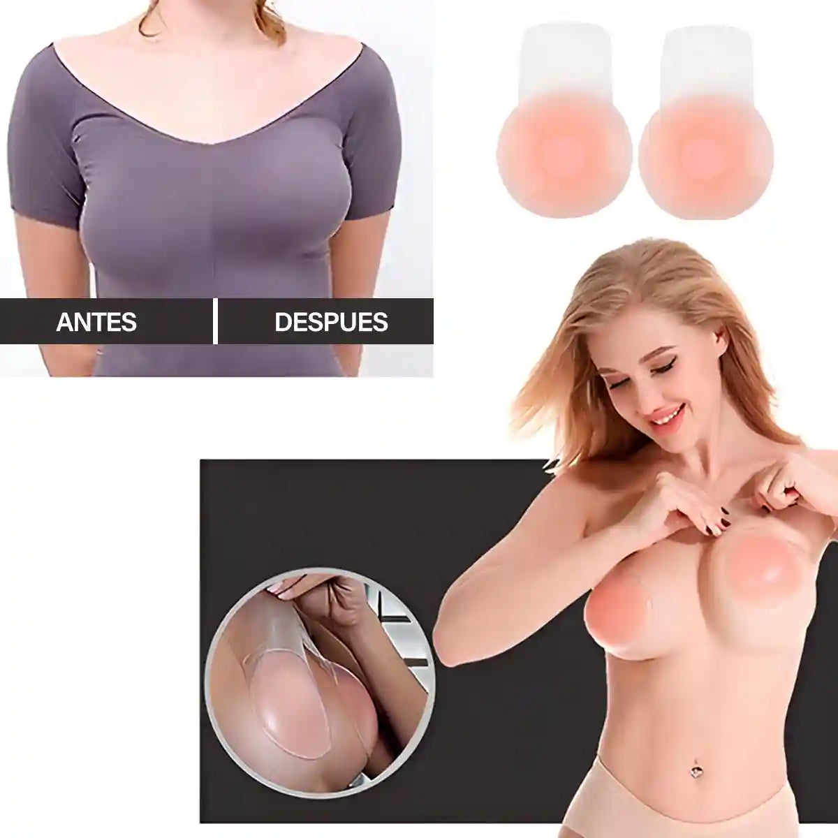 SilkyLift® Cubre Pezones Levanta Senos – Libertad y realce en segundos