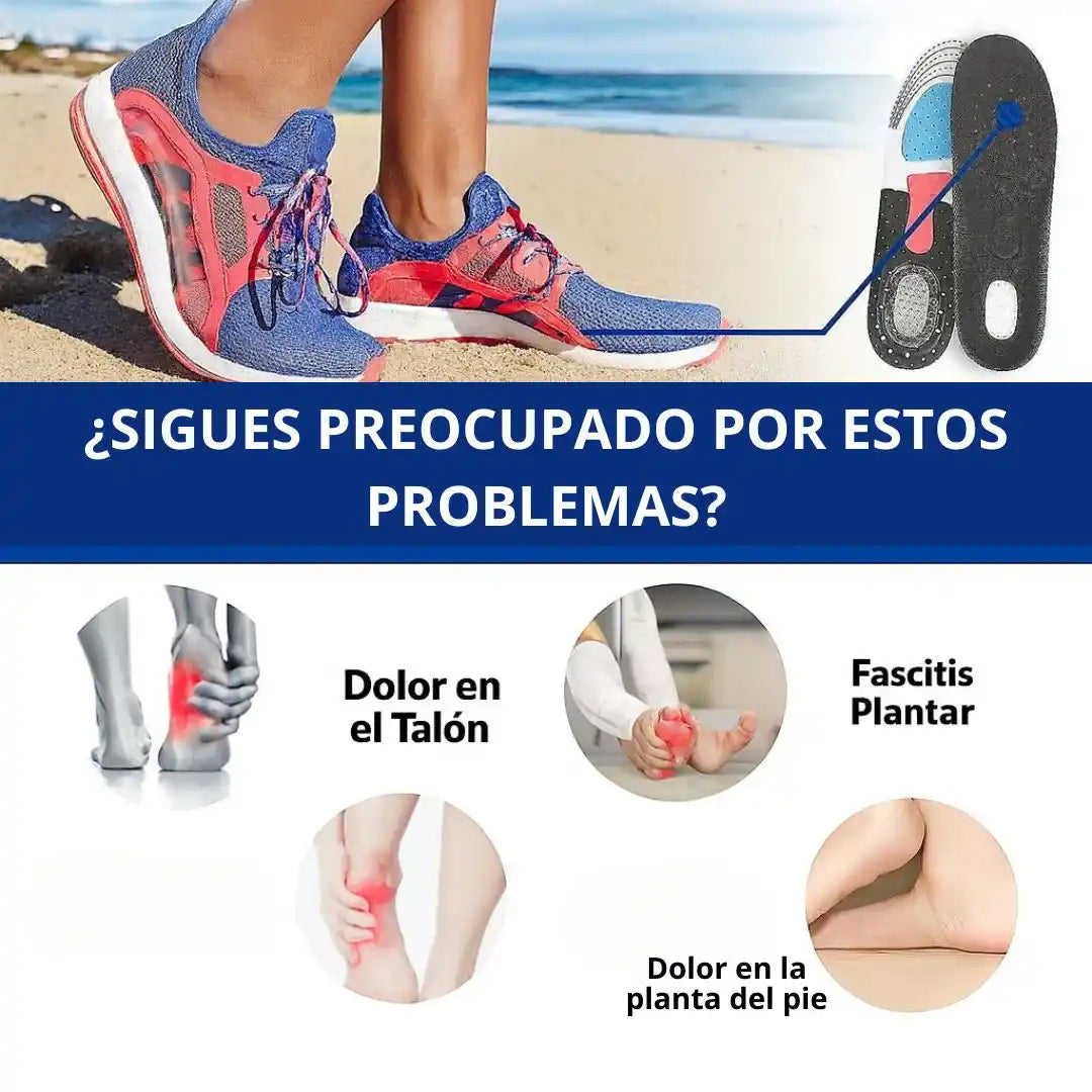 Paso Confort Plus™ (PAR) Plantillas Ortopédicas Deportivas