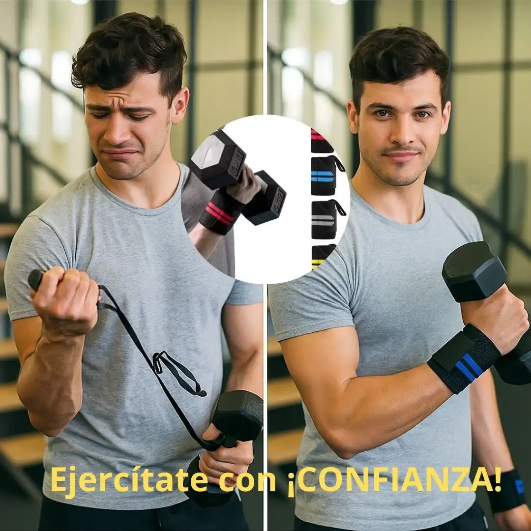 WRAPX® Muñequeras Deportivas – Estabilidad Pro al Levantar Peso