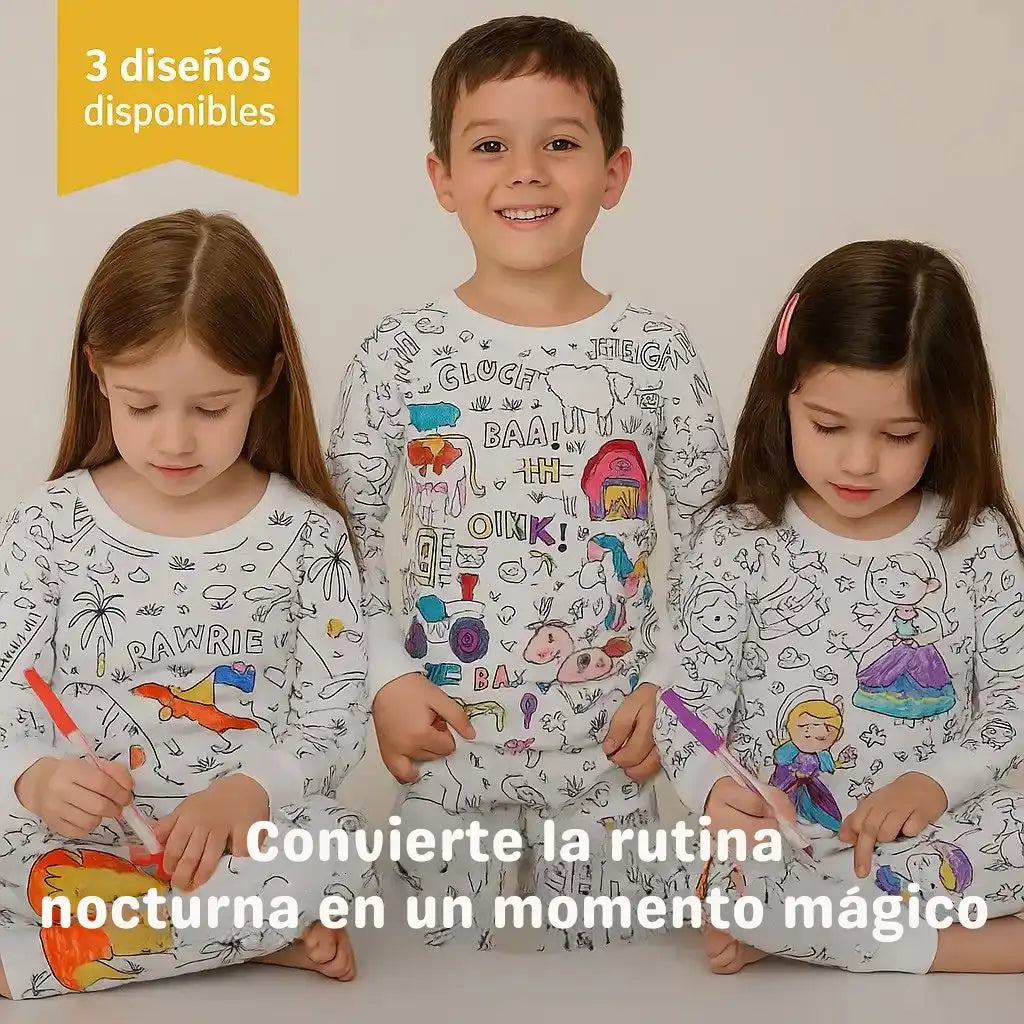 ColorDream™ – Pijamas para Colorear que despiertan la imaginación antes de dormir