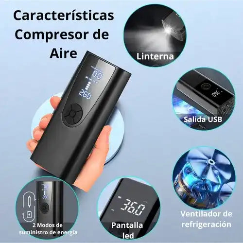 AirMaster™ – Inflador Inteligente Portátil | infla fácil, rápido y sin estrés