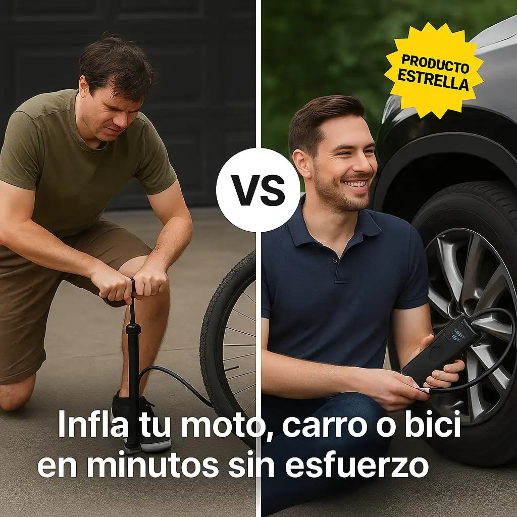 AirMaster™ – Inflador Inteligente Portátil | infla fácil, rápido y sin estrés