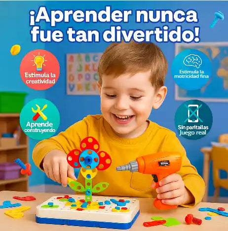 BuildMaster® Caja de Herramientas 3D – Juego educativo de taladro